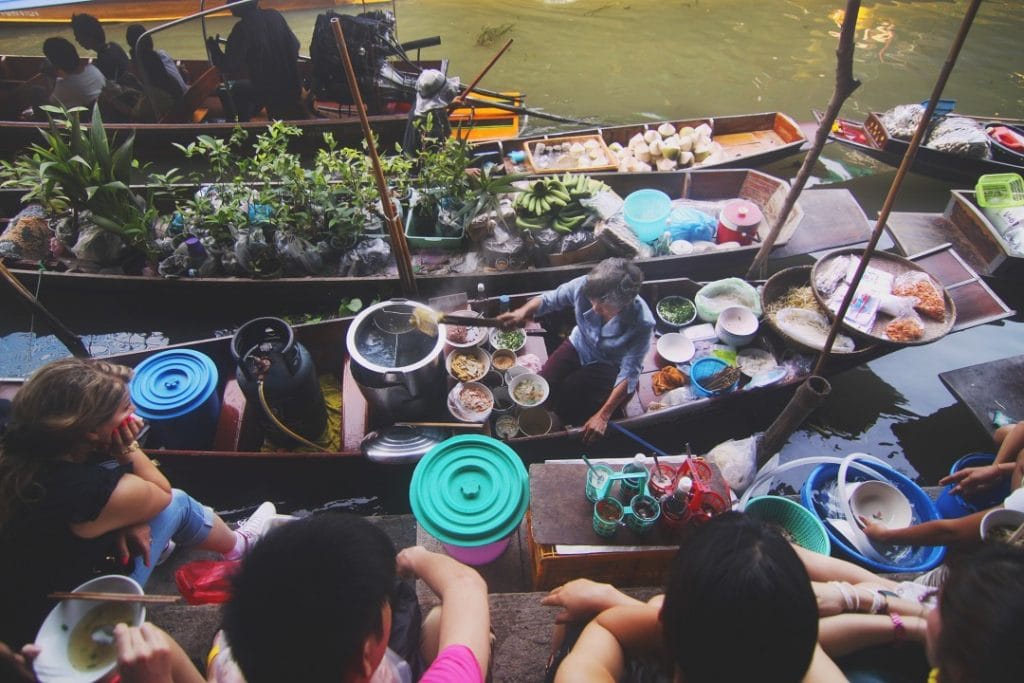 Mercado flotante de Damnoen Saduak Tailandia