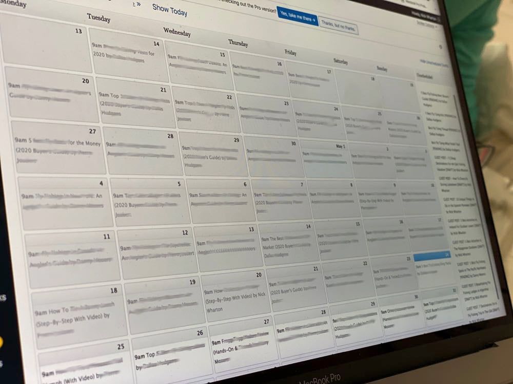 Estudio de caso del sitio web de la publicación del blog
