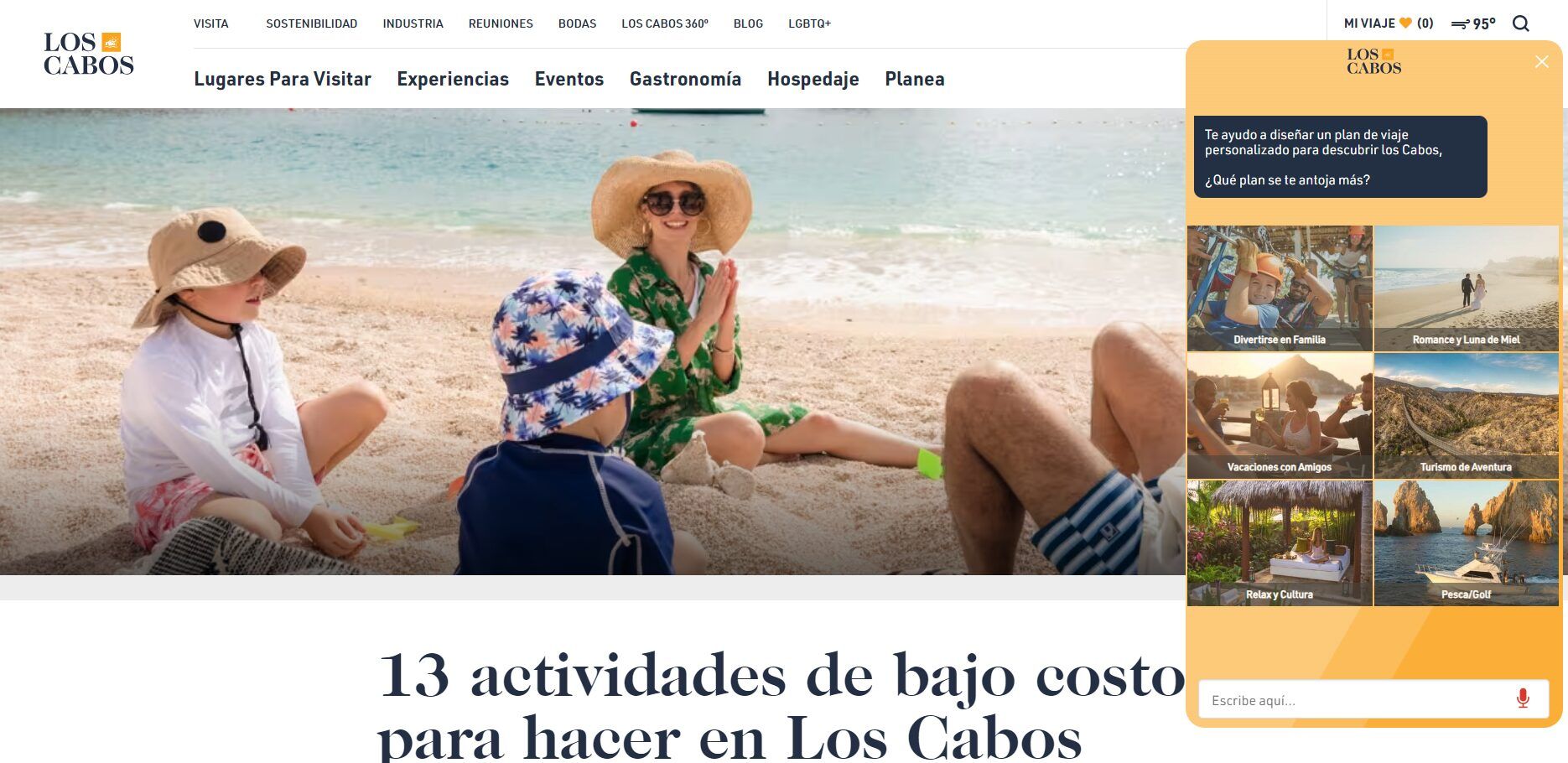 ¿De vacaciones y con presupuesto apretado? Conoce las mejores actividades gratis en Los Cabos